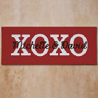 Hugs and Kisses Personalized Wall Canvas